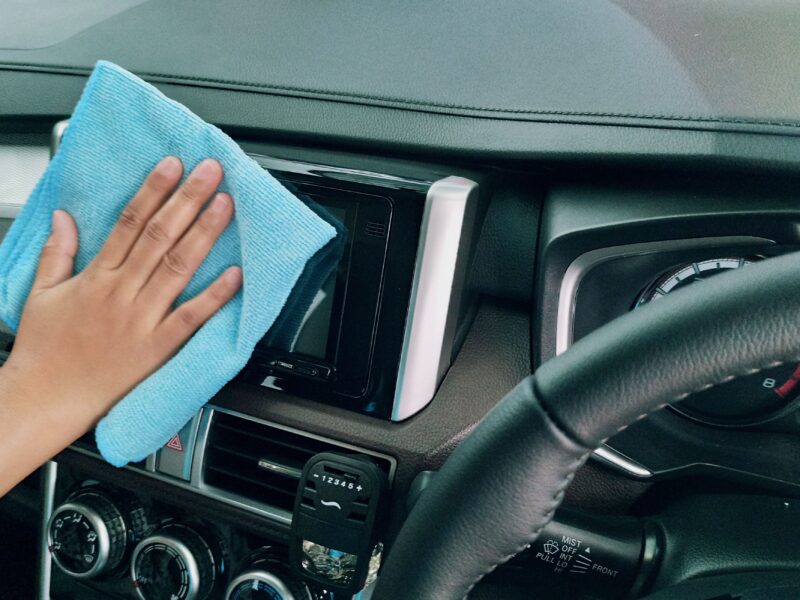 Professional interior deep cleaning during car detailing service in Rawalpindi