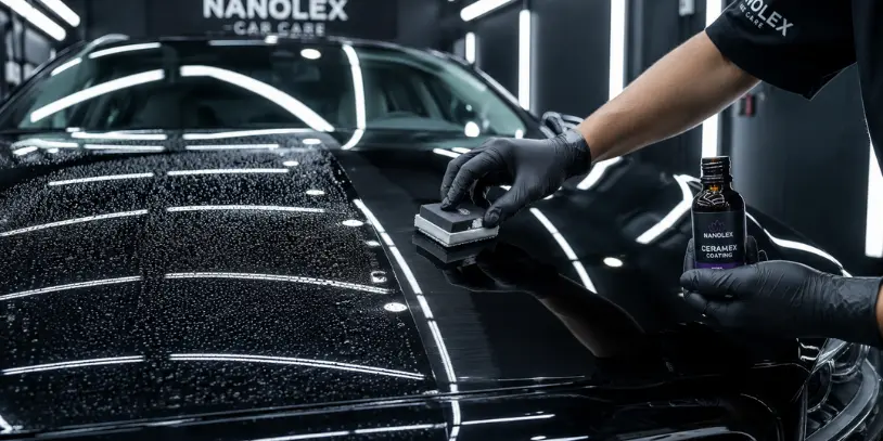 Professional Ceramic Coating in Pakistan applied to a luxury car for long-lasting paint protection and high-gloss finish.